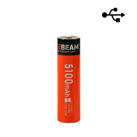 Batteri Acebeam 21700 5100mAh med Usb-C