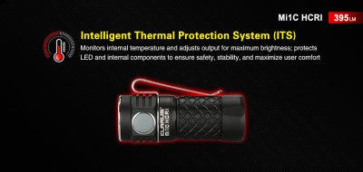 FICKLAMPA EDC KLARUS Mi1C HI CRI NICHIA NVSW219CT 5000K 395 LUMEN INKL BATTERI