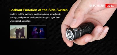 FICKLAMPA EDC KLARUS Mi1C HI CRI NICHIA NVSW219CT 5000K 395 LUMEN INKL BATTERI
