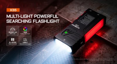 Acebeam X35 Multi-Light söklampa