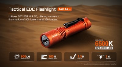 Acebeam TAC AA 2.0 TN LED 6500K 1000 lumen