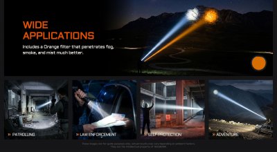 Ficklampa Acebeam P20 mini SFT-60-W 4000 lumen