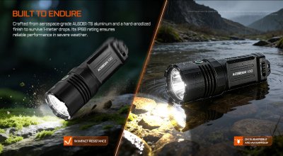 Acebeam X30 CREE XHP70.3 6500K 18000 lumen 680m + röd