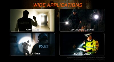 Taktisk lampa Acebeam T37 SFT-90X 6500K 4000 lumen grön