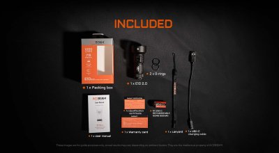 Acebeam E10 2.0 CREE XP-LR LED 6500K 1200 lumen 715m