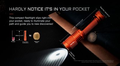 Acebeam TAC AA 2.0 TN LED 6500K 1000 lumen