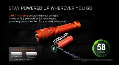 Acebeam TAC AA 2.0 TN LED 6500K 1000 lumen
