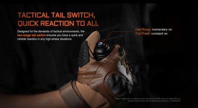 Taktisk lampa Acebeam T37 SFT-90X 6500K 4000 lumen grön