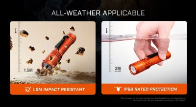 Acebeam TAC AA 2.0 SFT-25R LED 6500K 900 lumen