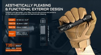 Ficklampa Acebeam T35 max 1600 lumen edc kompakt