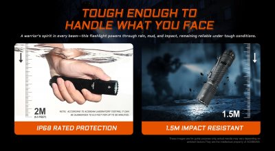 Taktisk lampa Acebeam T37 SFT-90X 6500K 4000 lumen desert