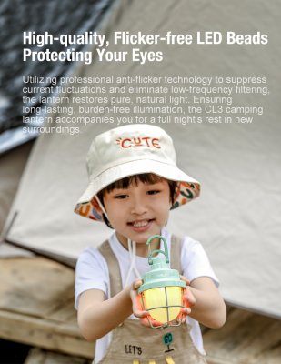 Campinglampa Klarus CL3 Tent Lantern Night Light