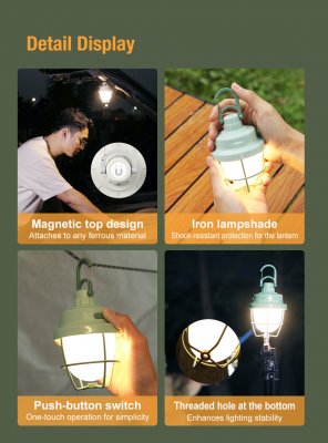 Campinglampa Klarus CL3 Tent Lantern Night Light