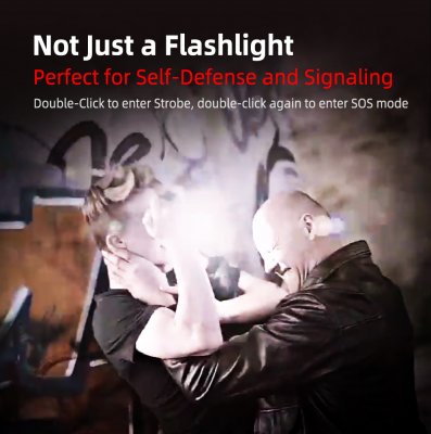 Ficklampa Klarus EC20 edc max 1100 lumen