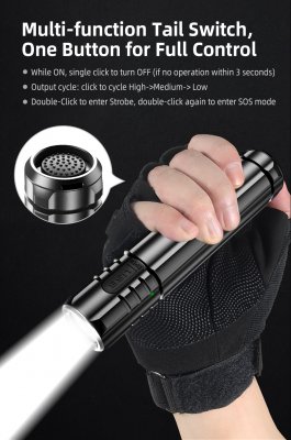 Ficklampa Klarus EC20 edc max 1100 lumen