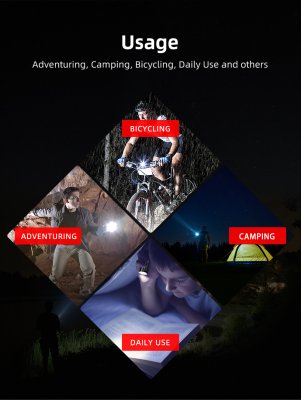 Ficklampa Klarus EC20 edc max 1100 lumen