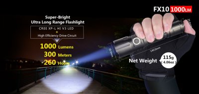 KLARUS FX10 1000 LUMEN ZOOM
