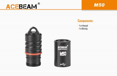 Nyckelringslampa Acebeam M50 Osram 120 lumen