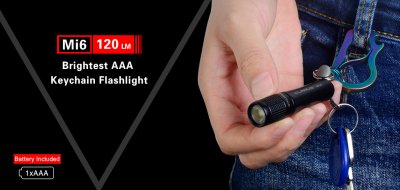 FICKLAMPA KLARUS MI6 120 LUMEN MINI EDC NYCKELRINGSLAMPA
