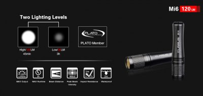 FICKLAMPA KLARUS MI6 120 LUMEN MINI EDC NYCKELRINGSLAMPA