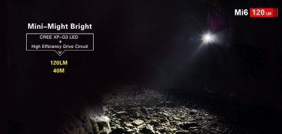 FICKLAMPA KLARUS MI6 120 LUMEN MINI EDC NYCKELRINGSLAMPA