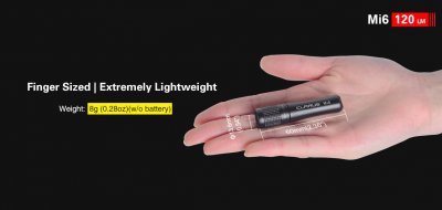 FICKLAMPA KLARUS MI6 120 LUMEN MINI EDC NYCKELRINGSLAMPA