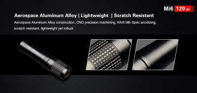 FICKLAMPA KLARUS MI6 120 LUMEN MINI EDC NYCKELRINGSLAMPA