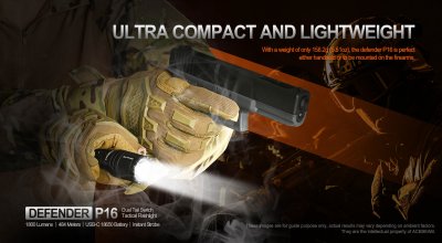 Ficklampa Acebeam P16 Defender 1800 lumen