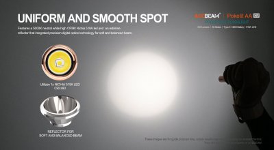 Ficklampa Acebeam Pokelit koppar 500 lumen