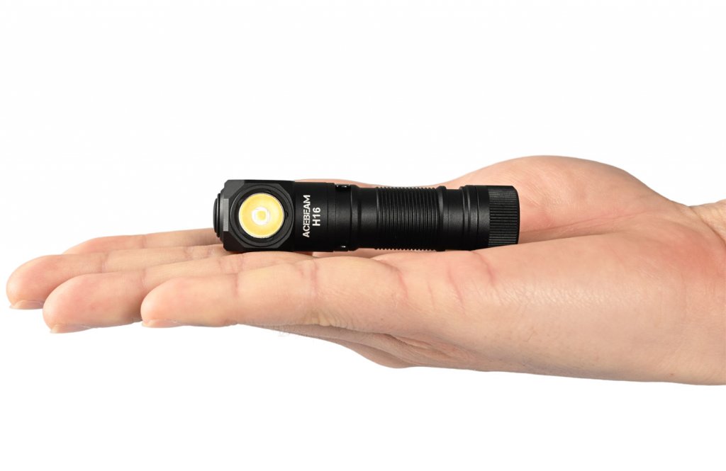 ACEBEAM H16 Frontale LED 650 Lumen 5000K - Ricaricabile IP68 Con Batteria 14500